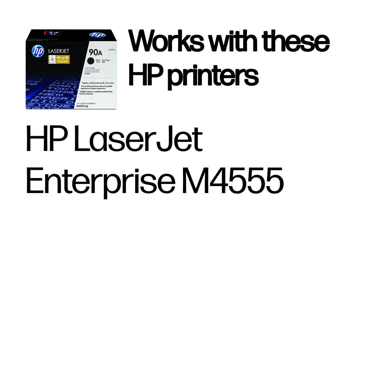HP Inc. TONER CARTRIDGE 90A Black/.