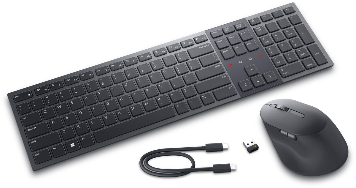 Dell Pro Premium Collaboration Keyboard and Mouse - KM900 - US International (QWERTY)