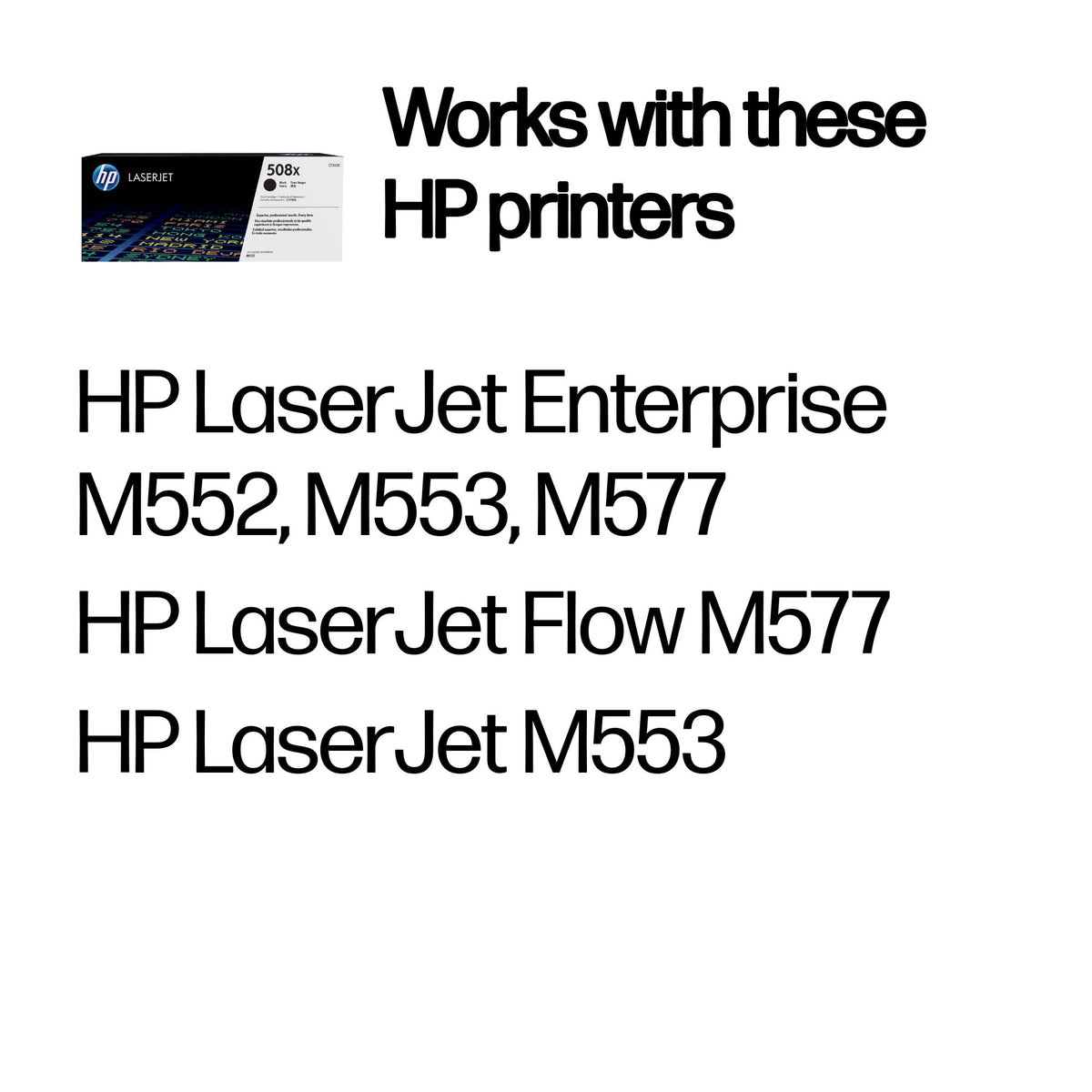 HP Inc. TONER CARTRIDGE 508X Black/.