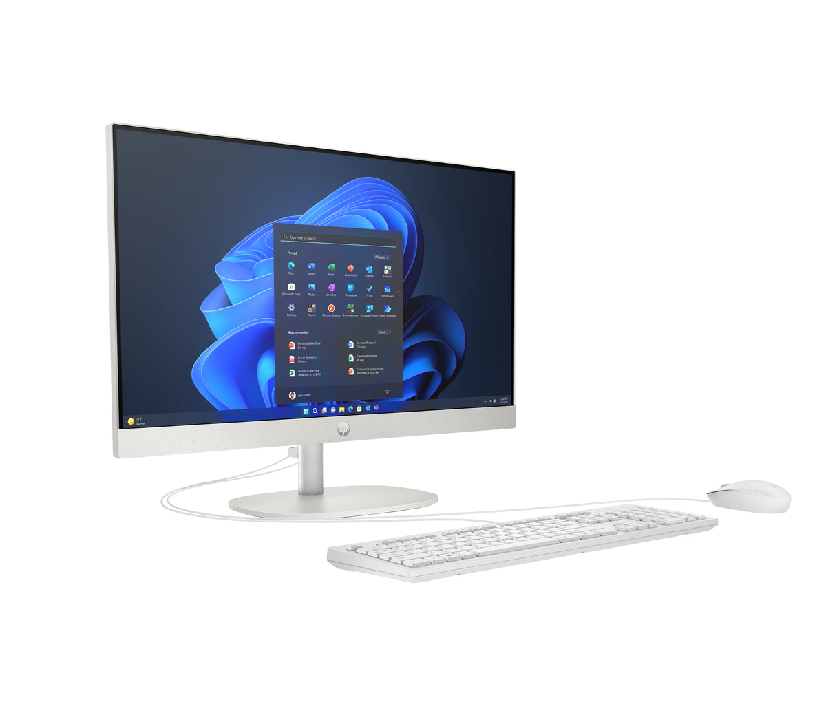 HP Inc. HP ProOne 240 G10 AIO 23.8 FHD IPS AG 250n U5-125U 16GB 512GB Win11P 3/3/3 White