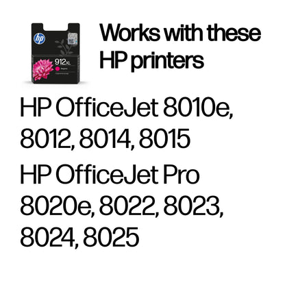 HP Inc. HP 912XL HIGH YIELD MAGENTA/ORIGINAL INK CARTRIDGE