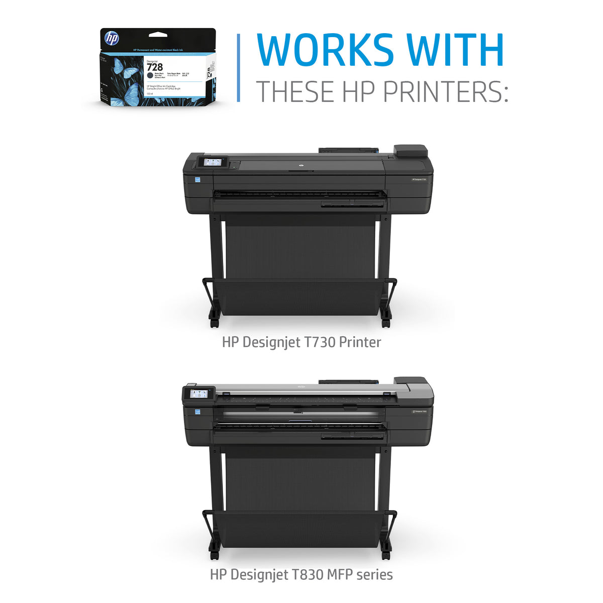 HP Inc. INK CARTRIDGE NO 728 MATTEBLACK/300ML