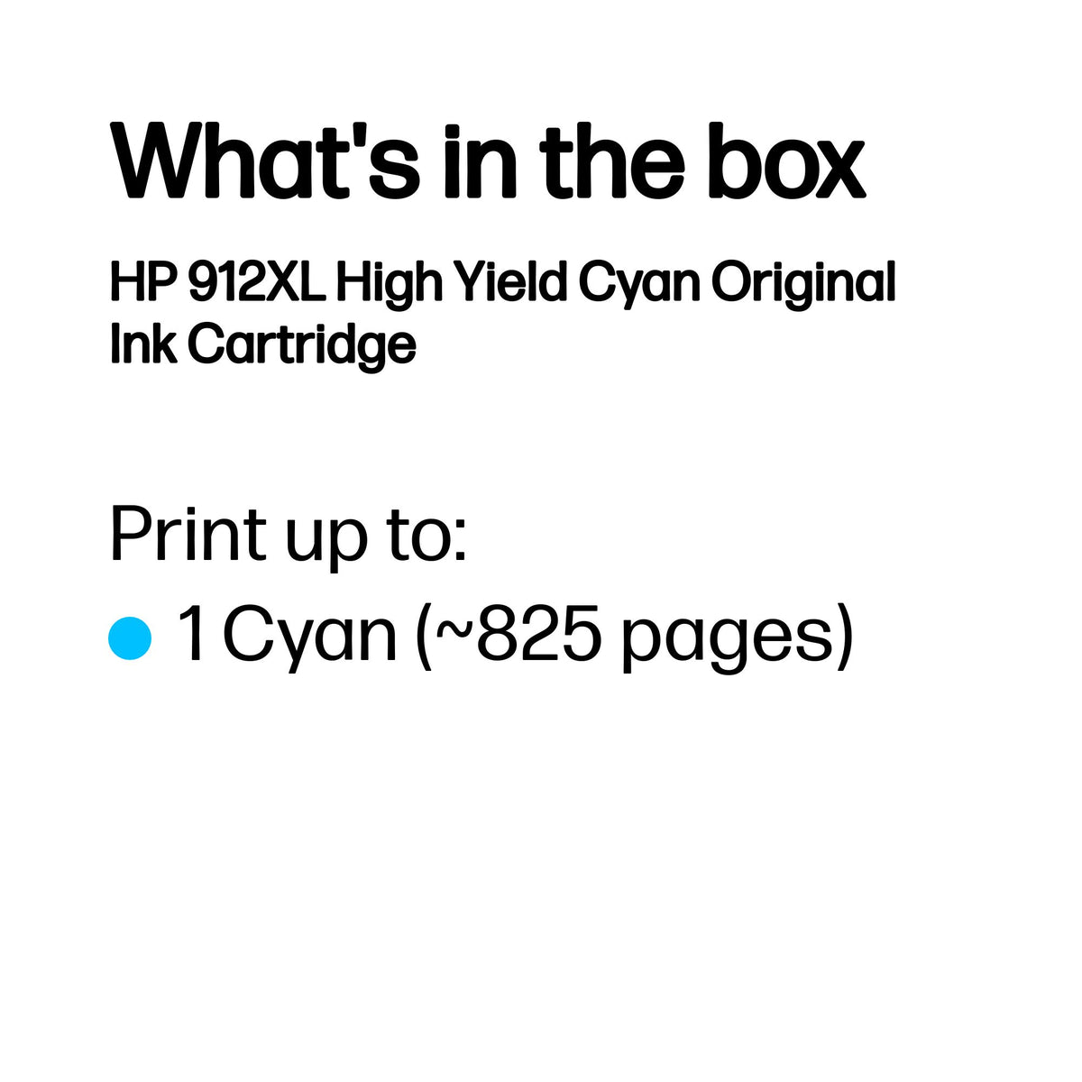 HP Inc. INK CARTRIDGE 912XL CYAN/ES