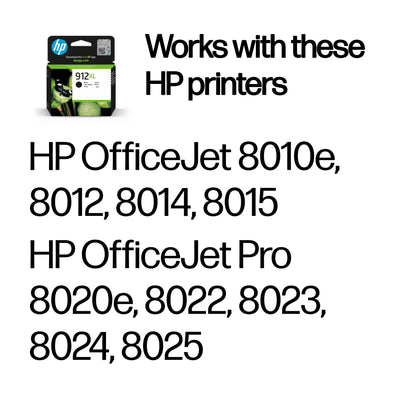 HP Inc. HP 912XL HIGH YIELD Black/ORIGINAL INK CARTRIDGE
