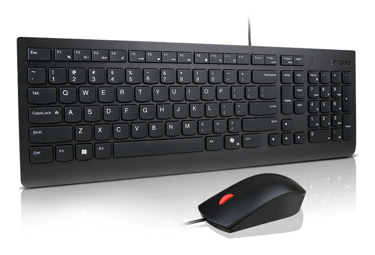 Lenovo Accessories Przewodowa Klawiatura i mysz Essential Wired Keyboard and Mouse Combo AI US English