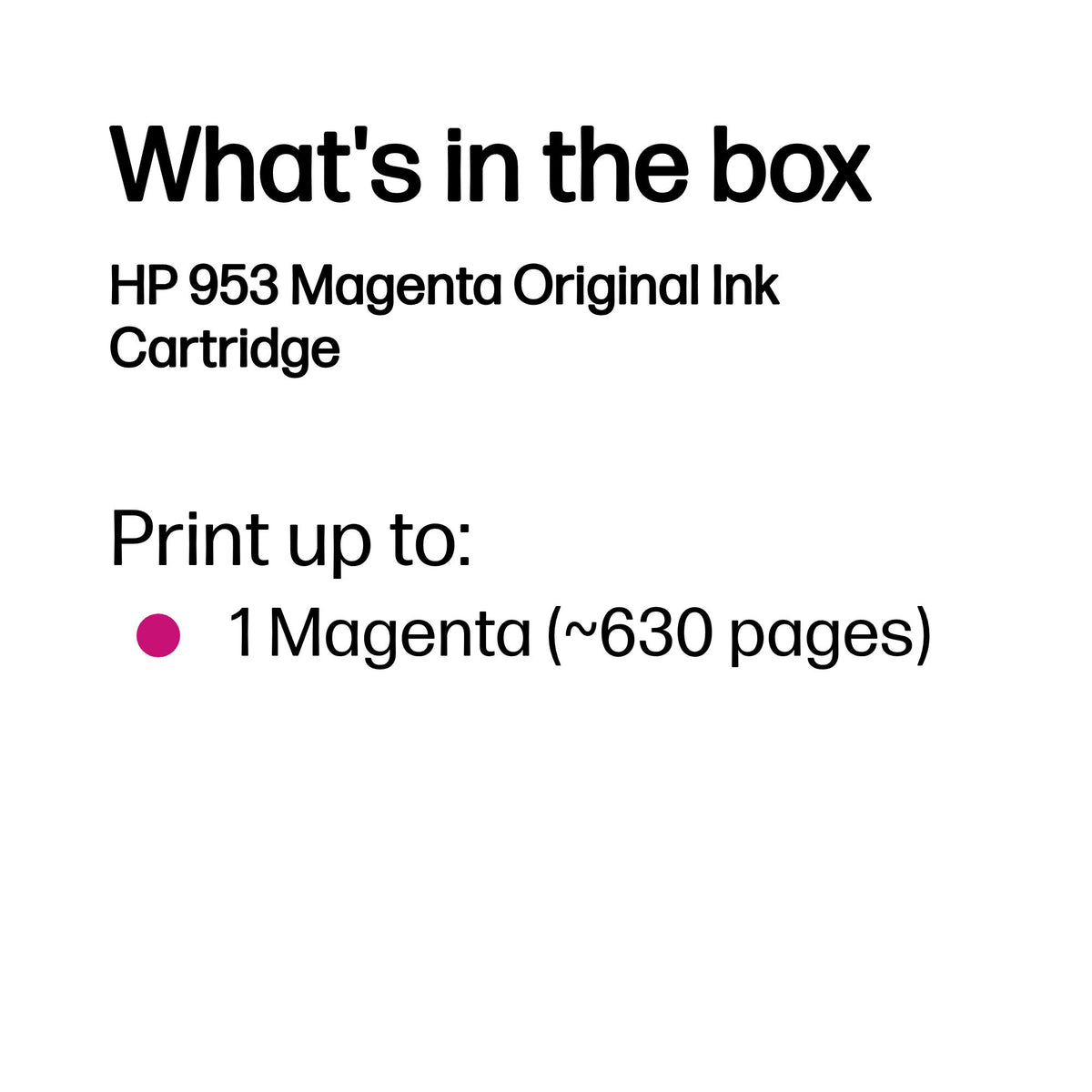 HP Inc. HP 953 MAGENTA ORIGINAL INK/CARTRIDGE