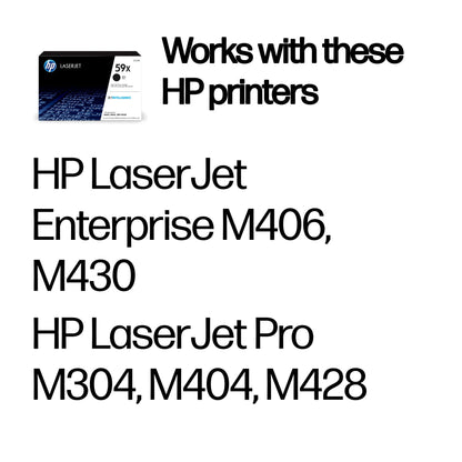 HP Inc. TONER CARTRIDGE 59X Black/.