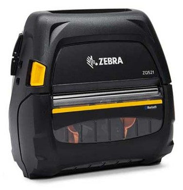 Zebra DT Printer ZQ521 media width 4.45"/113mm; English/Latin fonts, Bluetooth 4.1, stnd battery, EMEA certs