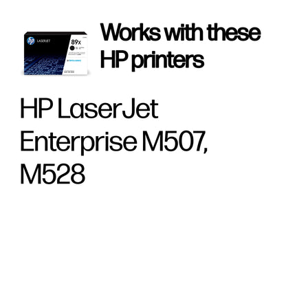 HP Inc. HP 89X Black LASERJET TONER/CARTRIDGE