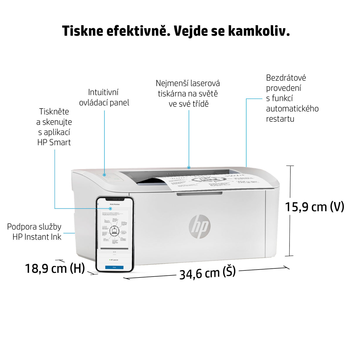 HP Inc. HP LaserJet M110w Printer