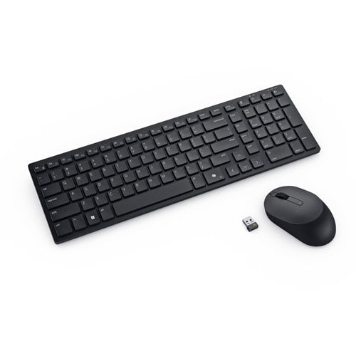 Dell Pro Compact Silent Keyboard and Mouse - KM555 - US International (QWERTY)