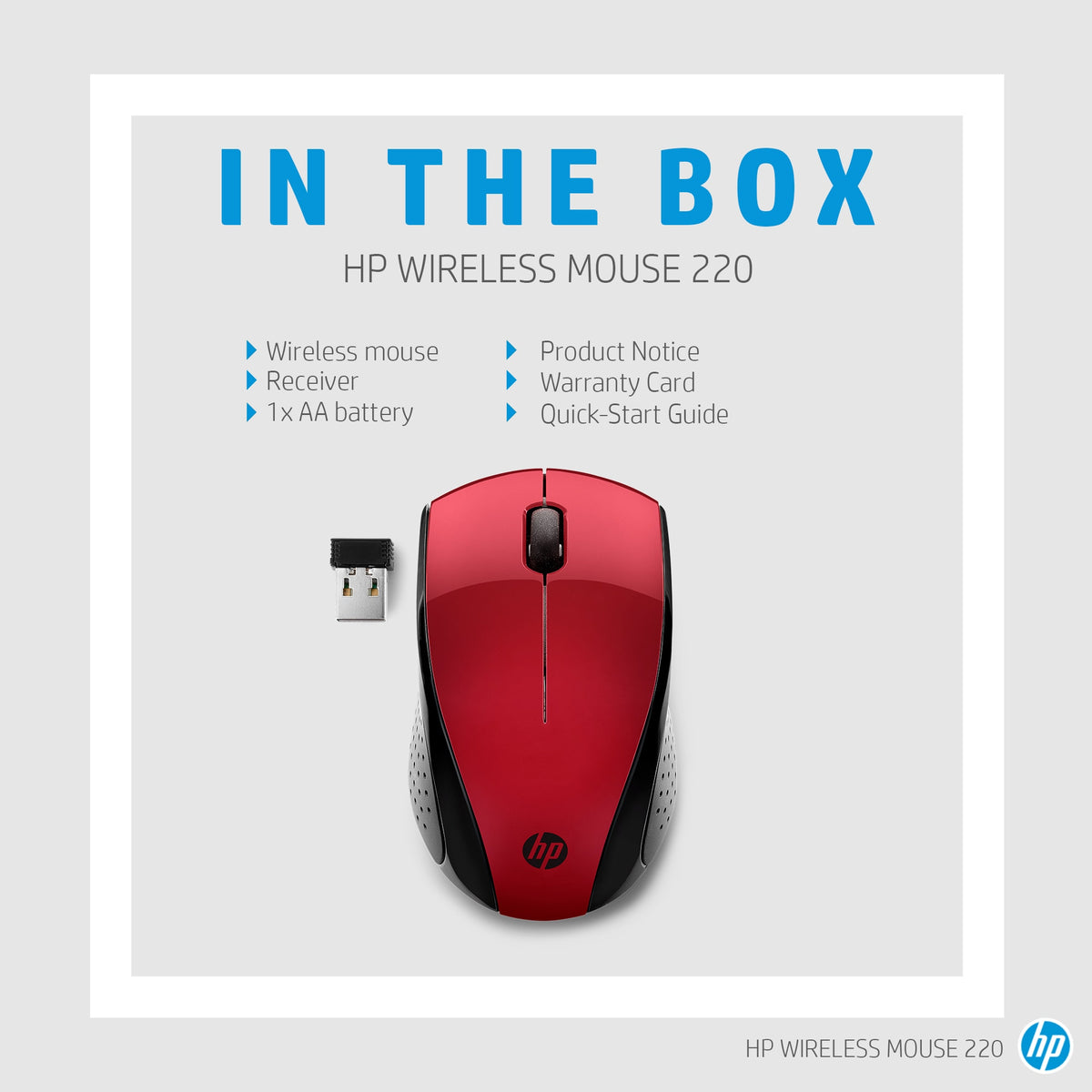 HP Inc. HP Wireless Mouse 220 SRED EU/.