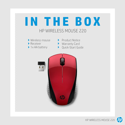 HP Inc. HP Wireless Mouse 220 SRED EU/.