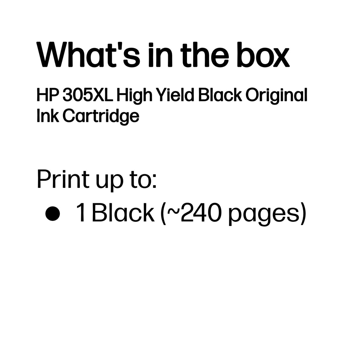HP Inc. HP 305XL HIGH YIELD Black/EN/RU/FR/PL/CZ/HU INK CARTRIDGE