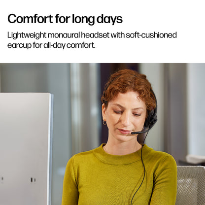 HP Inc. HP POLY MISSION 415 MONAURAL/USB WIRED Headset