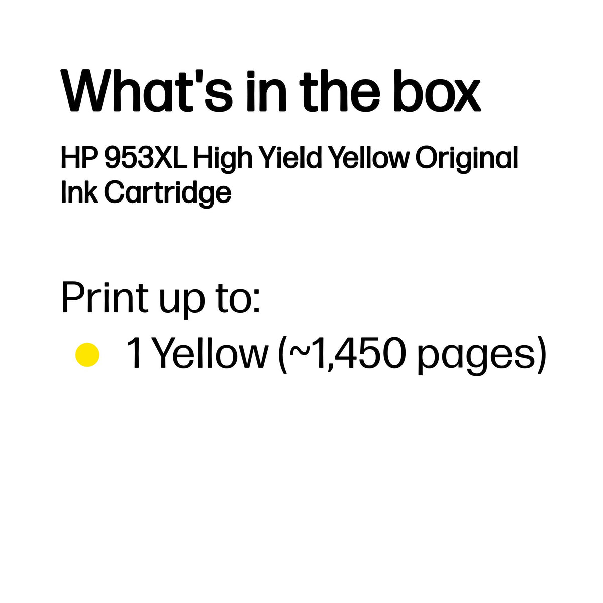 HP Inc. INK CARTRIDGE NO 953XL YELLOW/ES