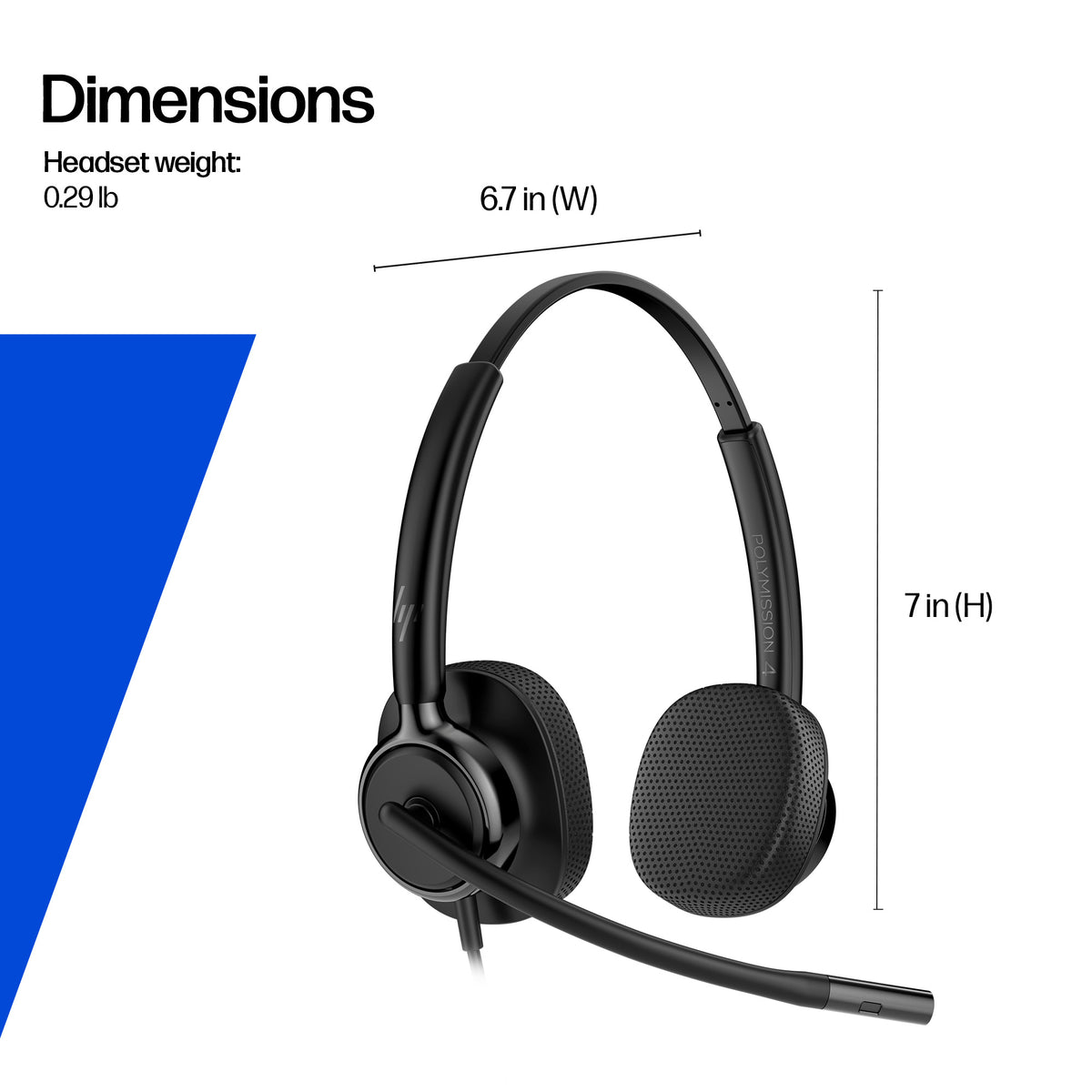 HP Inc. HP POLY MISSION 425 STEREO USB/WIRED HEADSET