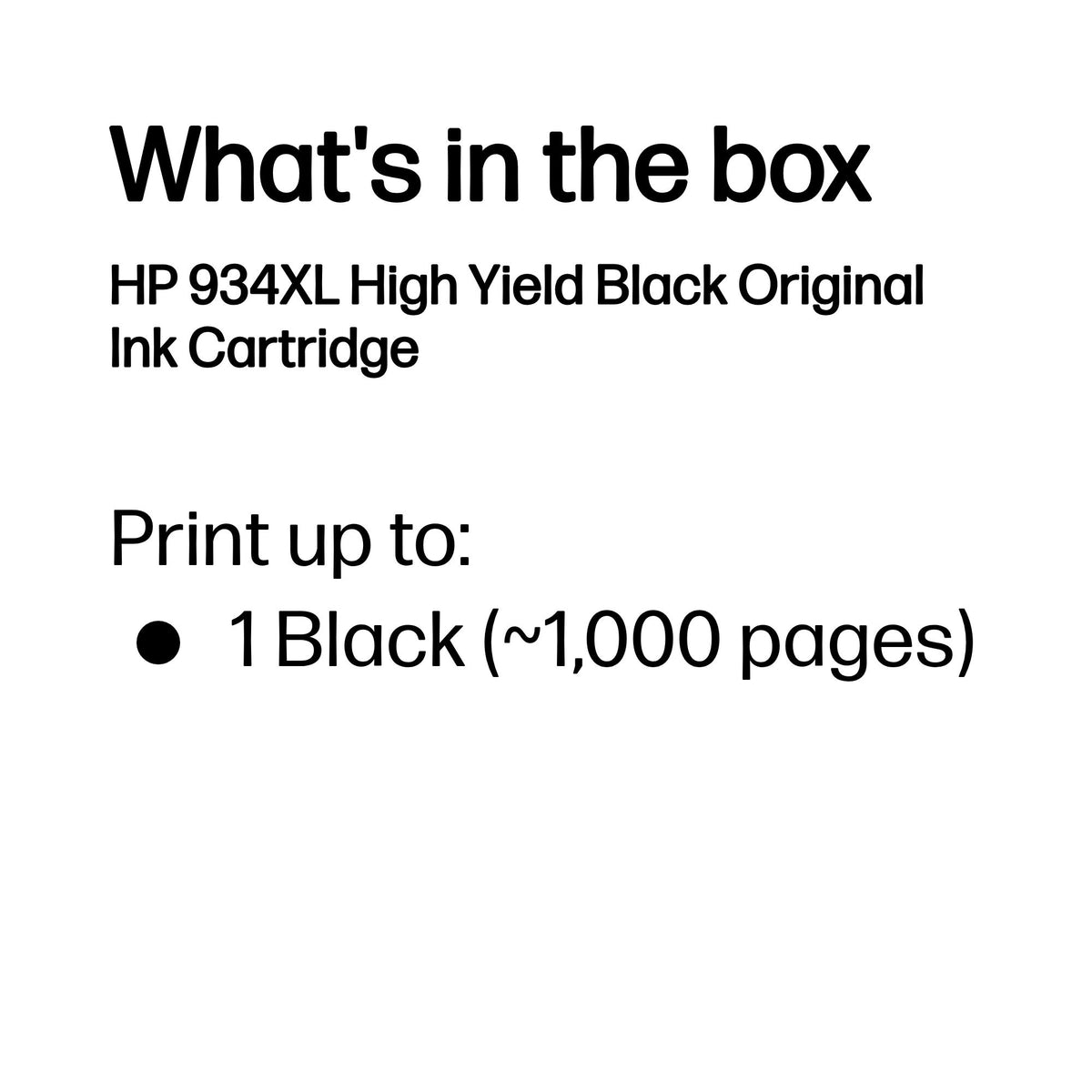 HP Inc. INK CARTRIDGE NO 934 XL Black/ES