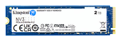 Kingston 2000G NV3 M.2 2280 NVME SSD/PCIE 4.0 NVME SSD