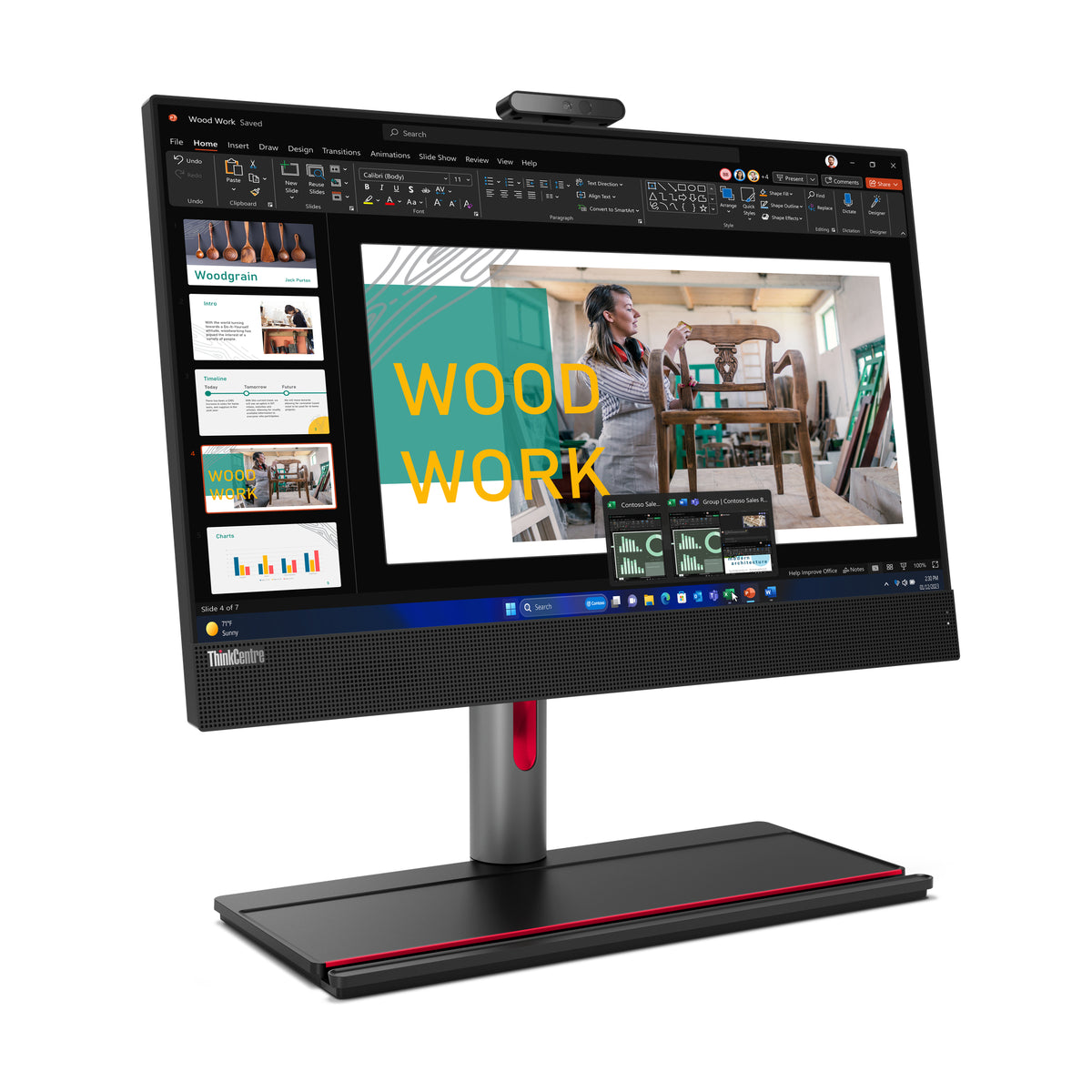 Lenovo ThinkCentre M90a G5 AiO 23,8" FHD Core i5-14500 VP 16GB 512GB DVDRW WiFi 6e BT Full Function W11P 3Y Onsite 1Y Premier