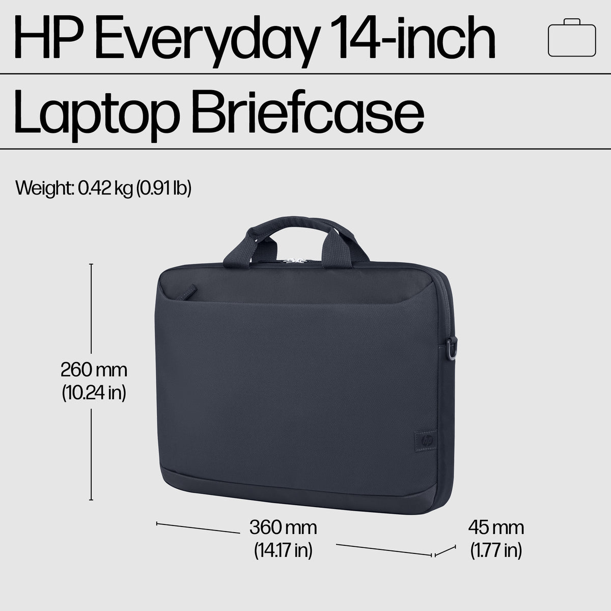 HP Inc. HP Evday 14 Odyssey Gray LaptopBriefcase