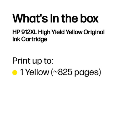 HP Inc. HP 912XL HIGH YIELD YELLOW/ORIGINAL INK CARTRIDGE