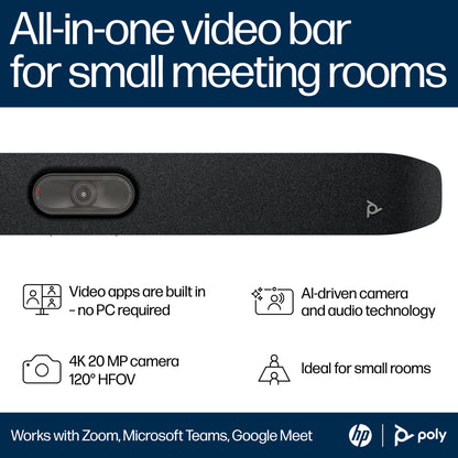 HP Inc. POLY STUDIO X32 ALL-IN-ONE/VIDEO BAR EMEA-INTL EN LOC-EU PL