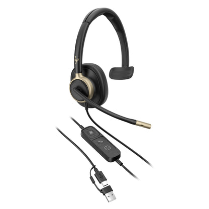 HP Inc. HP POLY MISSION 815 MONAURAL/USB WIRED HEADSET WW