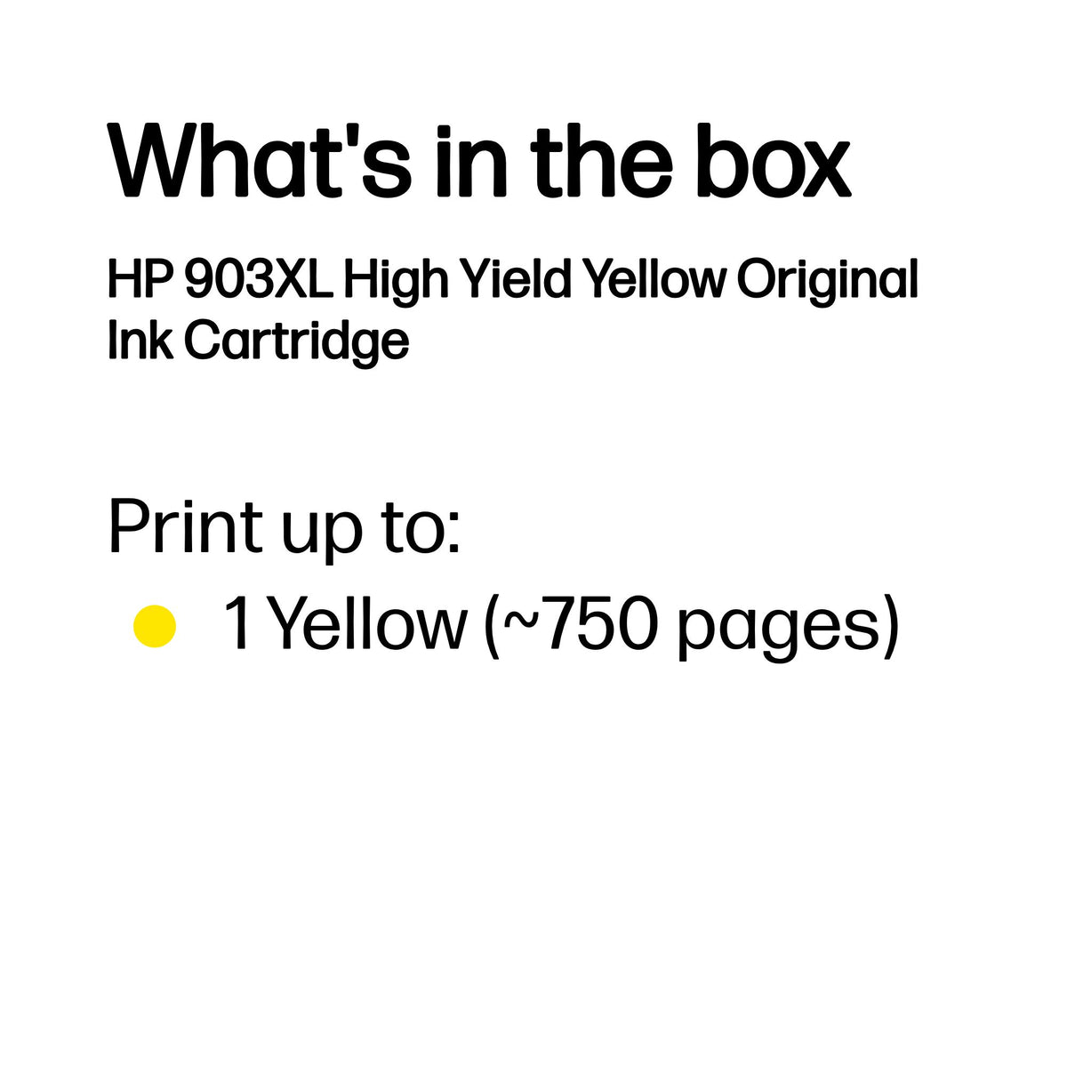 HP Inc. INK CARTRIDGE NO 903XL YELLOW/ES