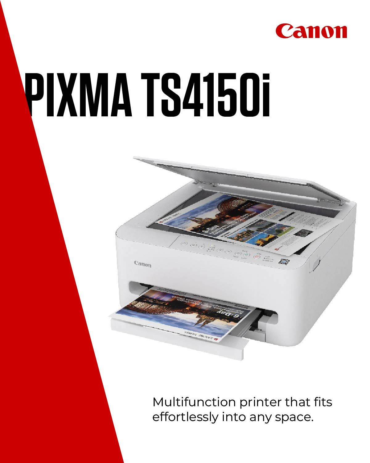 Canon PIXMA TS4150I WHITE A4 MFP 3IN1/WLAN 1200 X 1200 DPI