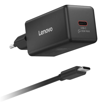 Lenovo 65W Mini USB-C GaN Charger Black -EU