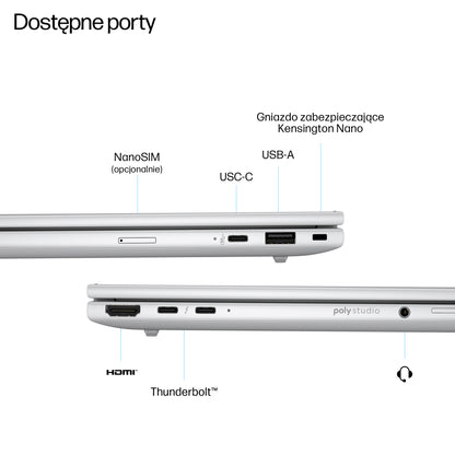 HP Inc. HP EliteBook 8 G1i 14 WUXGA AG 400n LBL 5M+IR+ISP U5 225U 16GB 512GB Win11P 3/3/3