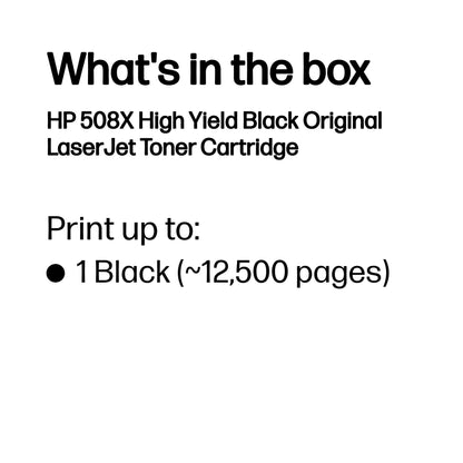 HP Inc. TONER CARTRIDGE 508X Black/.