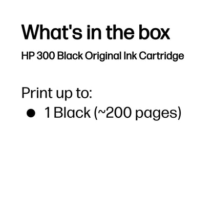 HP Inc. INK CARTRIDGE NO 300 Black/DE / FR / NL / BE / UK / SE