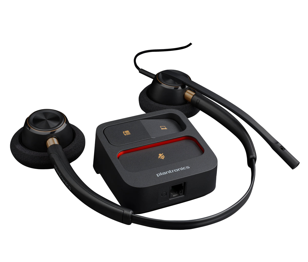 HP Inc. Poly EncorePro 520 Binaural Headset +Quick Disconnect EMEA - INTL English Loc Euro plug