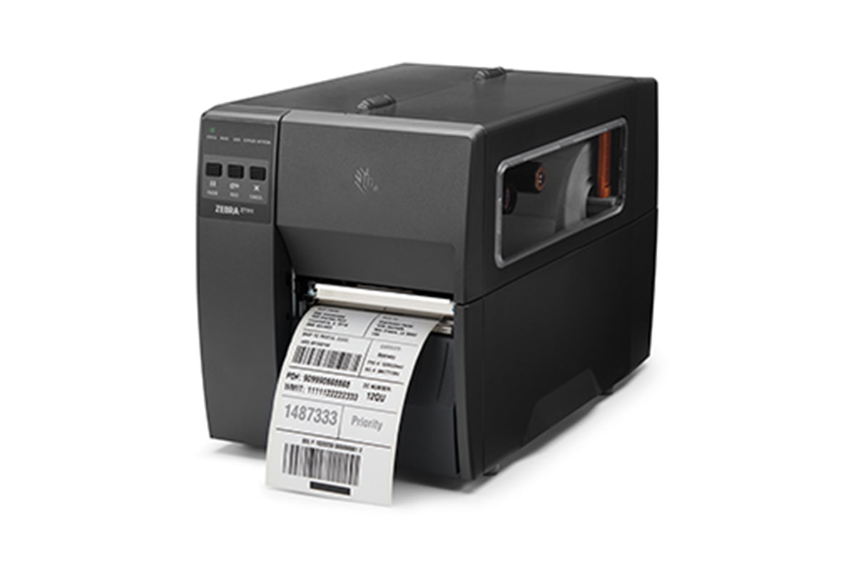Zebra Drukarka termotransferowa ZT111; 4", 203 dpi, Tear, EU/UK Cords, USB, Serial, Ethernet, BTLE, USB Host, EZPL