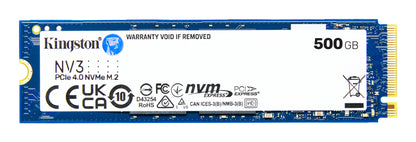 Kingston 500G NV3 M.2 2280 NVME SSD/PCIE 4.0 NVME SSD