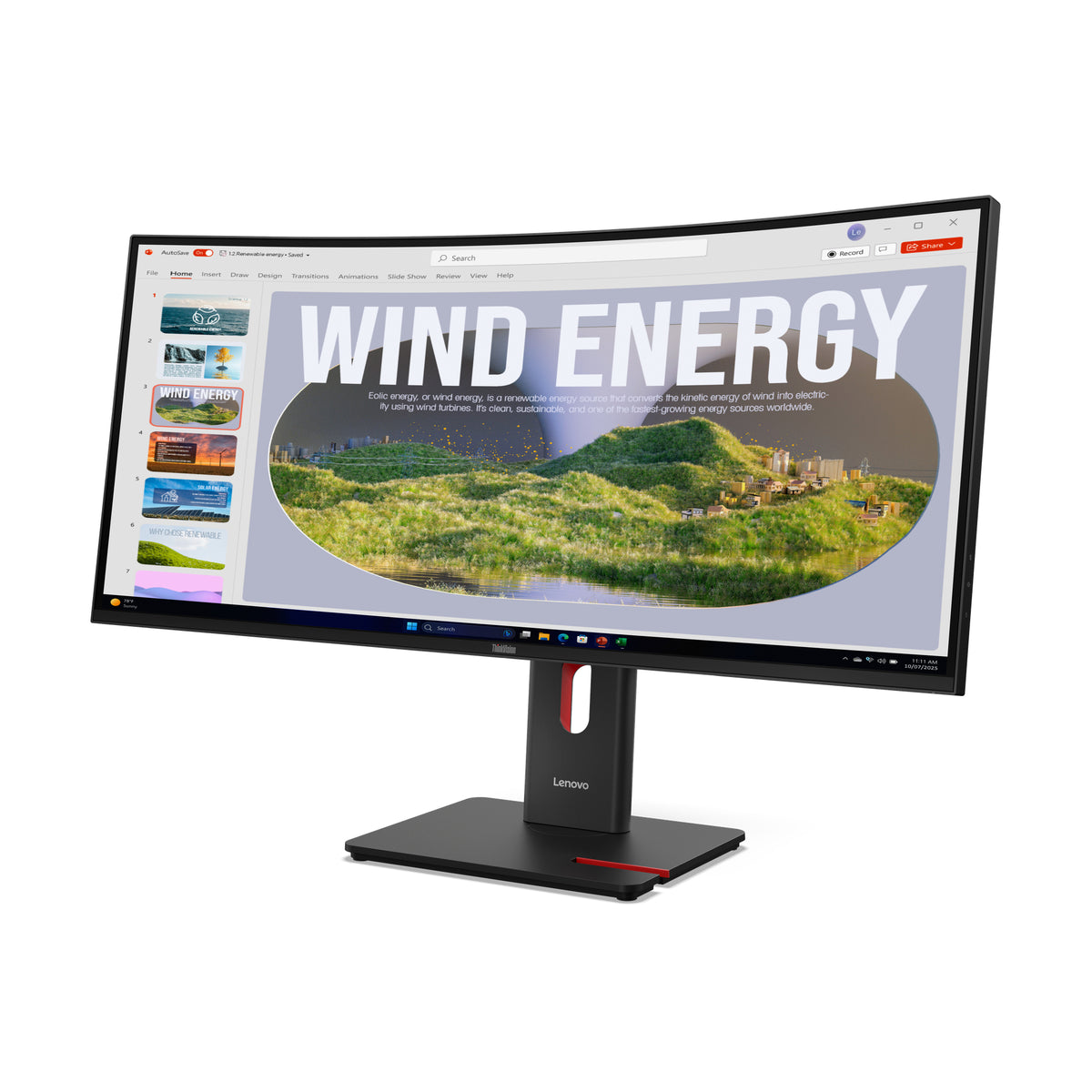 Lenovo Monitor ThinkVision T34WD-40 34" IPS WQHD AG 4ms 350cd 3000:1 120Hz MC60 Camera Dock Tilt Swivel Lift