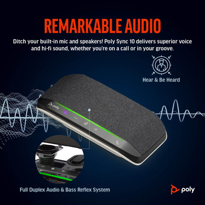 HP Inc. Poly Sync 10 Microsoft Teams Certified Speakerphone