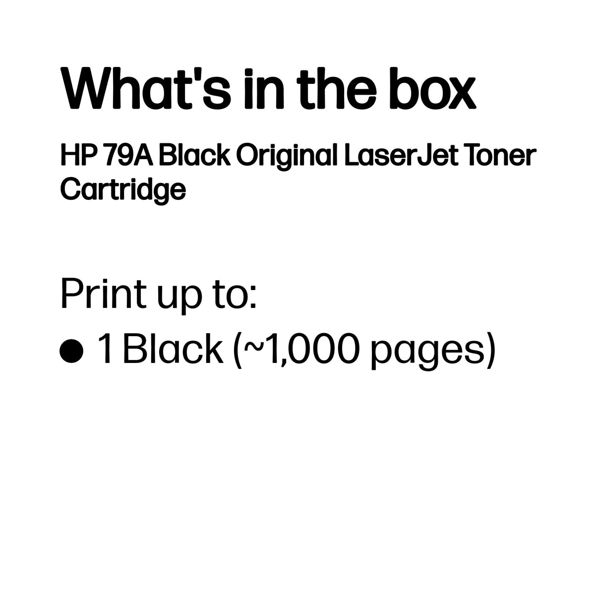 HP Inc. TONER CARTRIDGE 79A Black/.