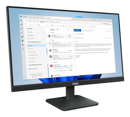 Lenovo Monitor ThinkVision S24-4e 23,8" IPS FHD AG 4ms 250cd 1300:1 100Hz Tilt 3Y