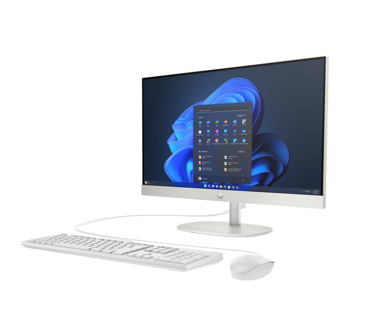 HP Inc. HP ProOne 240 G10 AIO 23.8 FHD IPS AG 250n i5-1335U 16GB 512GB W11P 3/3/3 White