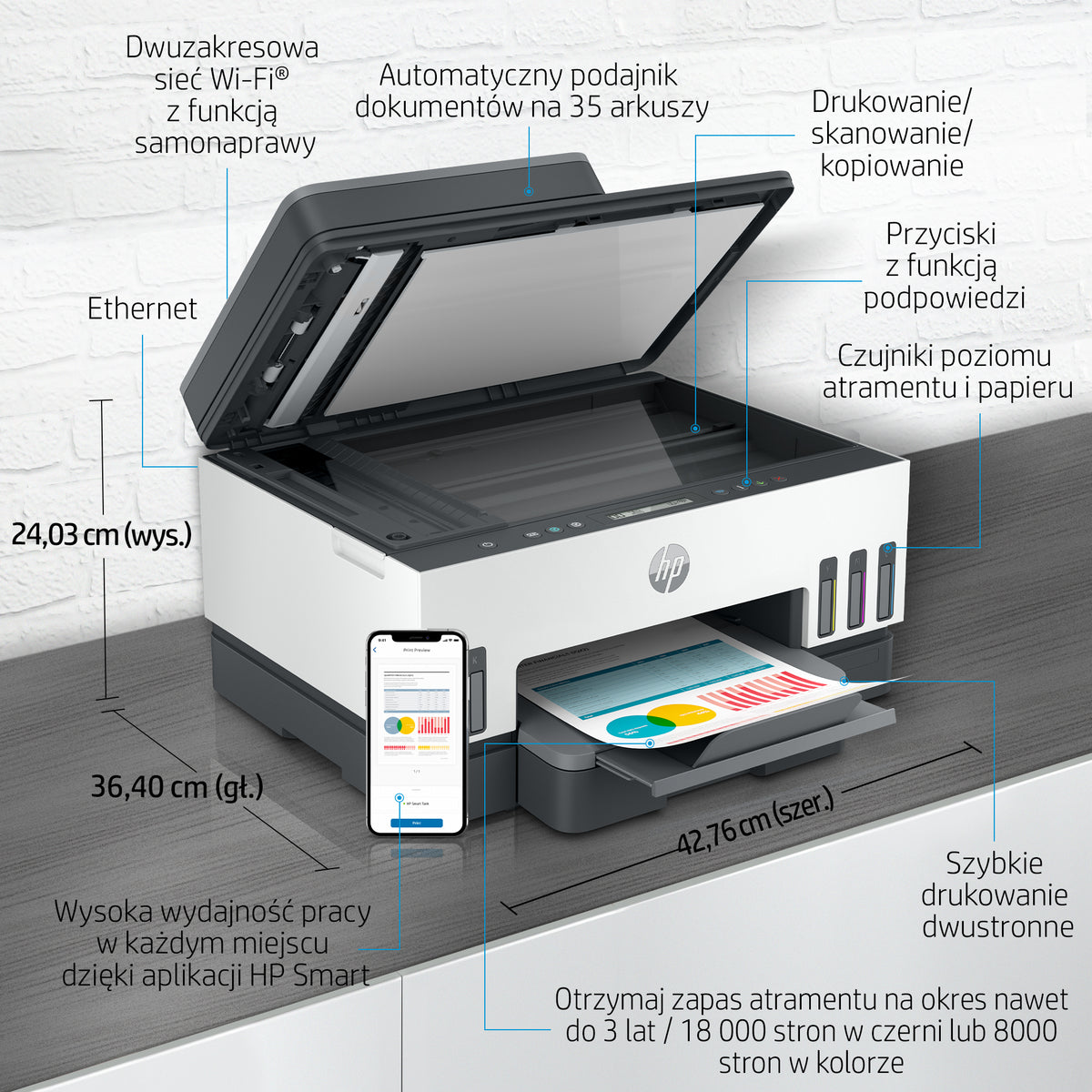 HP Inc. HP Smart Tank 750 All-in-One Printer