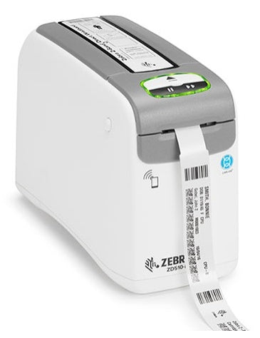 Zebra Drukarka termiczna opasek na rękę ZD510 Wristband; ZPL II, XML, 300 dpi, EU and UK Cords, USB, USB Host, Ethernet