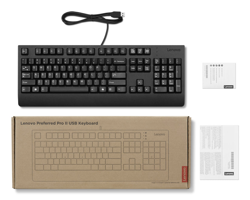Lenovo Accessories Klawiatura Preferred Pro II USB AI - U.S. English Keyboard