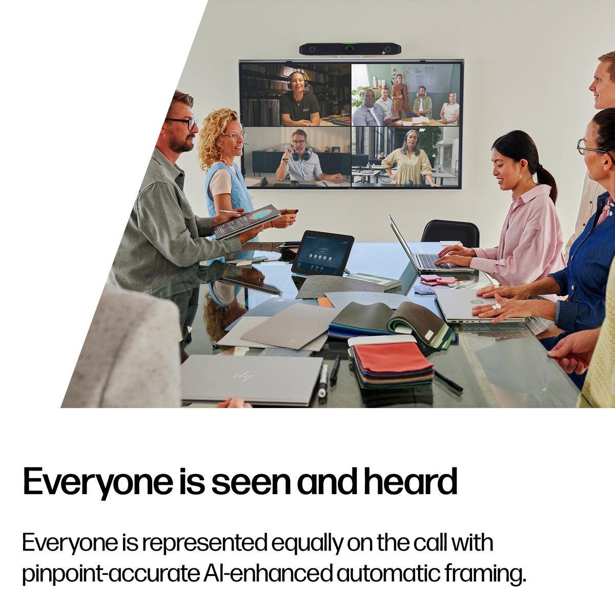 HP Inc. Poly Studio X52 All-In-One Video Bar EMEA - INTL English Loc Euro plug