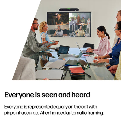 HP Inc. Poly Studio X52 All-In-One Video Bar EMEA - INTL English Loc Euro plug