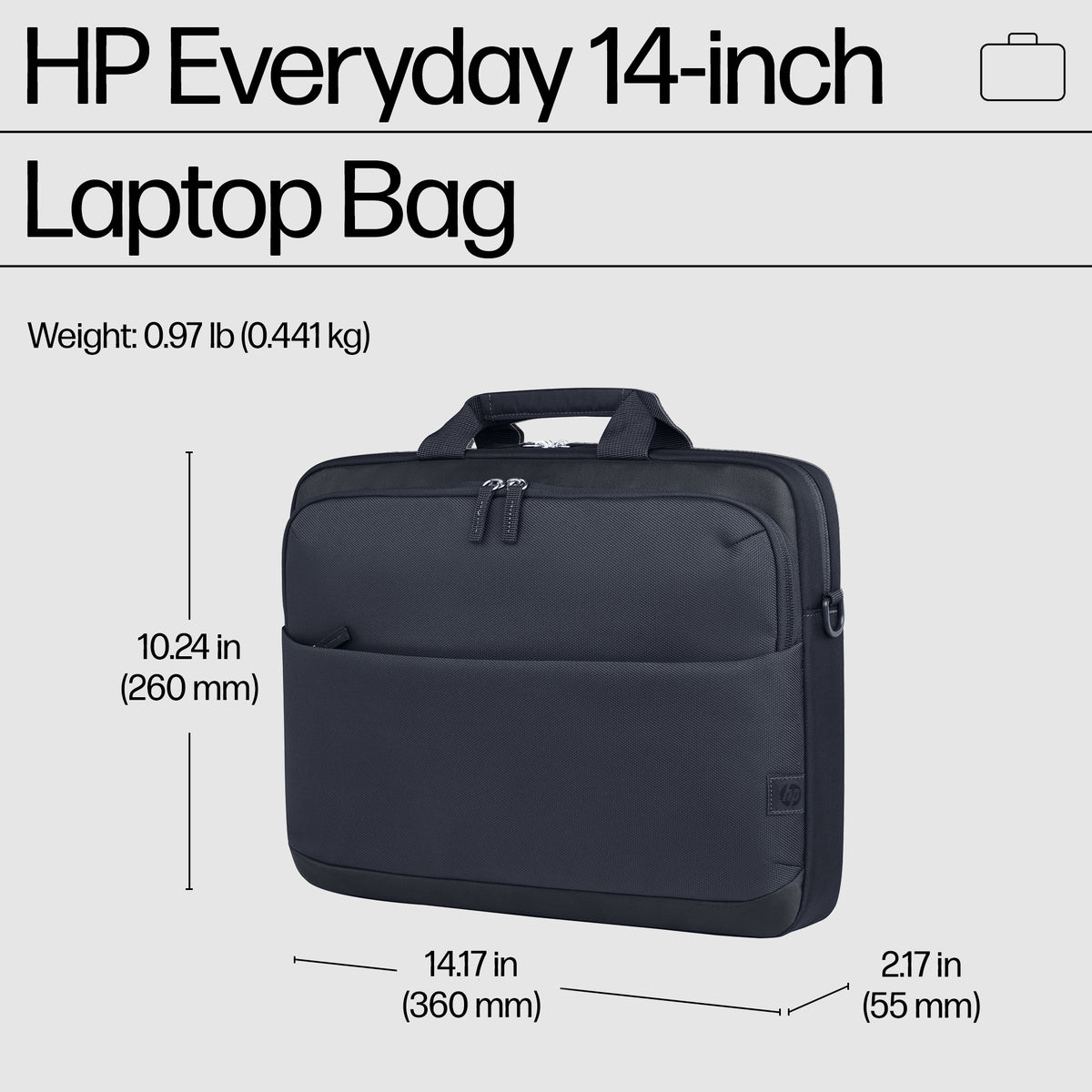 HP Inc. HP Evday 14 Odyssey Gray Laptop Bag