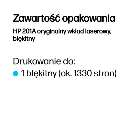 HP Inc. TONER CARTRIDGE 201A CYAN/.