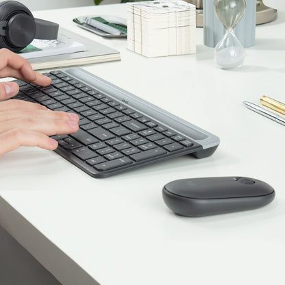 Logitech [New Damaged Box] MK470 SLIM WRLS KEYB + MOUSE/COMBO GRAPHITE - US INTL